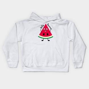 Summer watermelon says hello Kids Hoodie